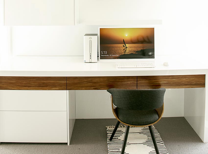 Office desk cabinetry study Corowa Kitchens