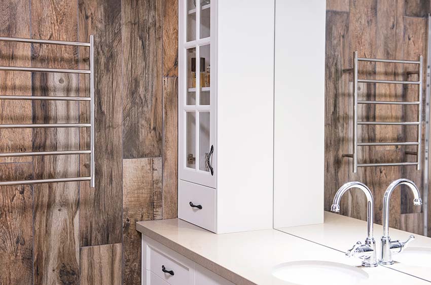 Bathroom Shower heated towel rack cabinets cabinetry Corowa NSW